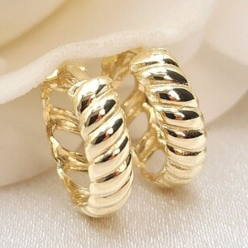 Women's Retro Hip-Hop Round Earrings, Simple Accessory